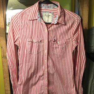 Abercrombie & Fitch striped button up!